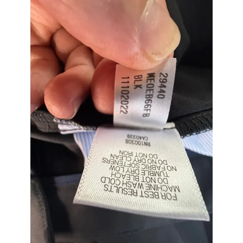 Peter Millar Men’s 38/32 Performance Trousers – Charcoal Black EB66 Style